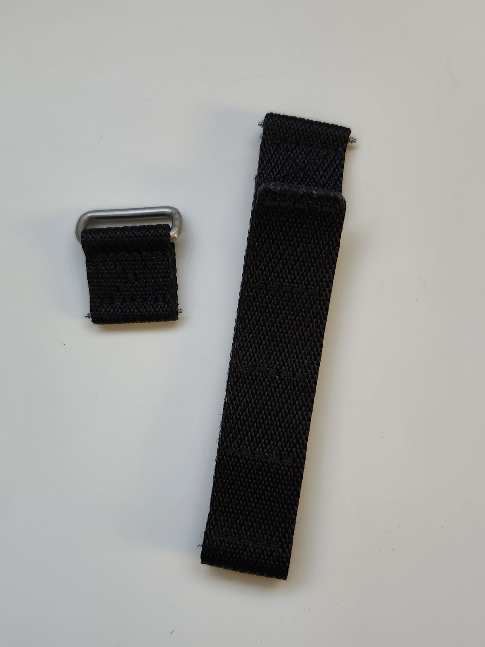 20mm 2-Piece Watch Black Strap Band